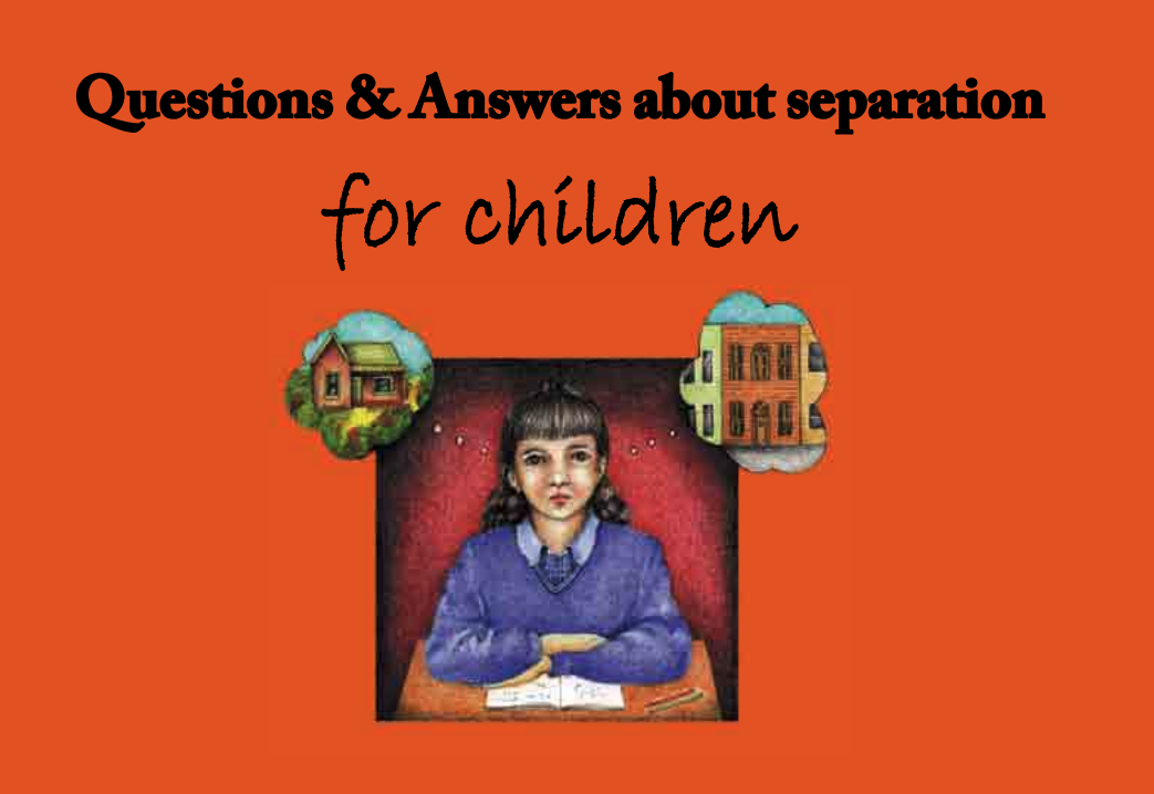 Questions and Answers About Separation for Children booklet cover image