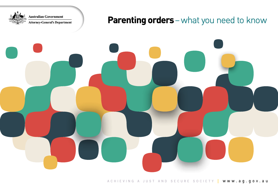 Parenting orders – what you need to know booklet