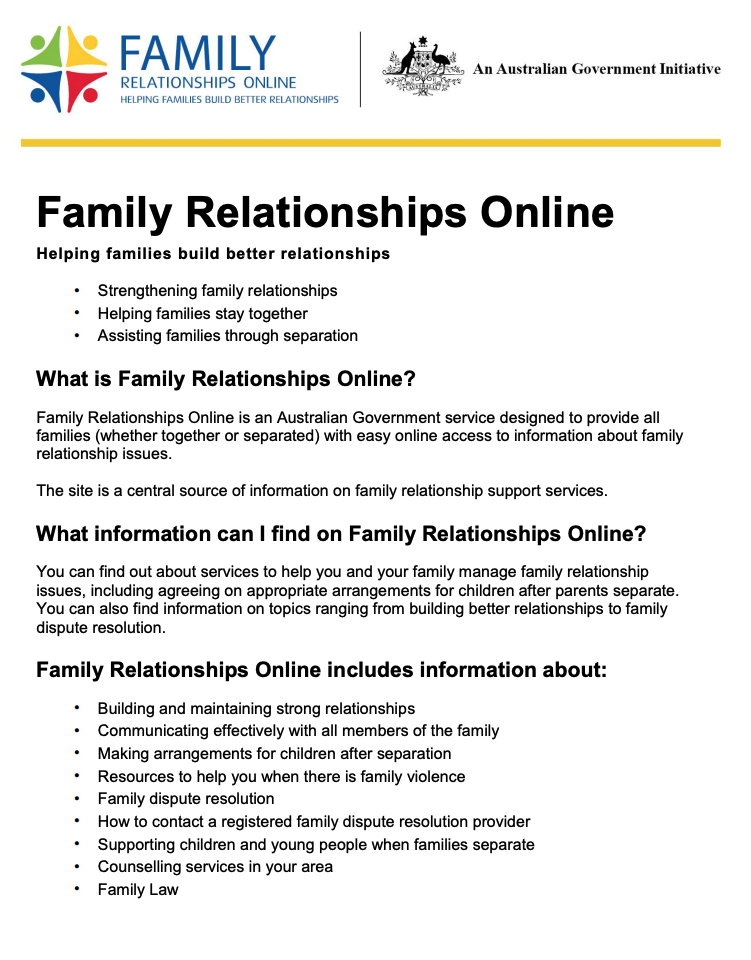 Family Relationships Online (English language version) cover image